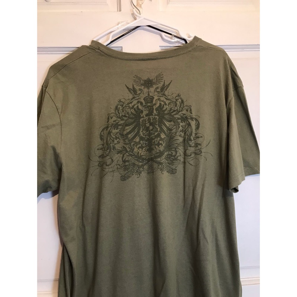 ALFANI T-Shirt Men's XL Short Sleeve Green 100% Cotton